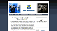 Desktop Screenshot of burglarysolutionsllc.com