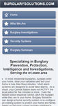 Mobile Screenshot of burglarysolutionsllc.com